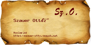 Szauer Ottó névjegykártya
